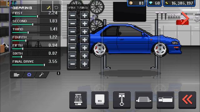 SUBARU 22B STI | Pixel Car Racer | смотреть онлайн