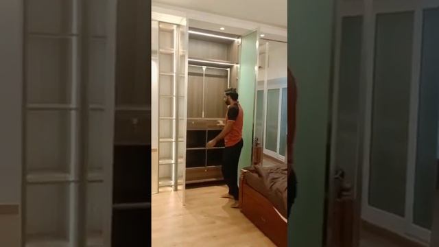 Full Glass Wardrobe Finsh Saifi Interior Like Kre смотреть онлайн