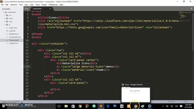 How to use Materialize Icons on your Website смотреть онлайн