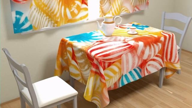 Скатерть на стол. Скатерть на кухонный стол. Фотоскатерть смотреть онлайн