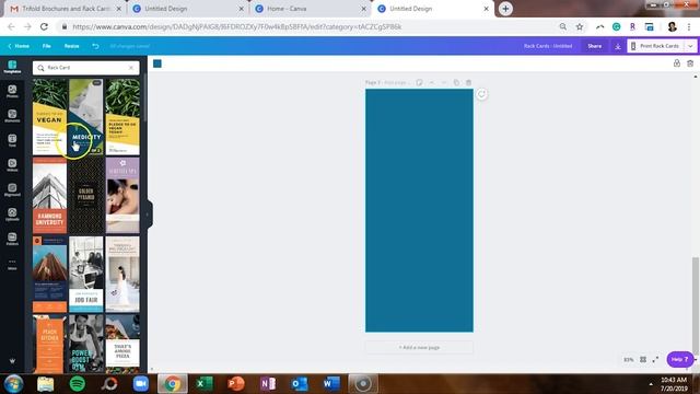 How to Design a Rack Card in Canva | Canva Tutorial смотреть онлайн