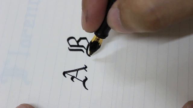 Gothic Font writing for Beginners (A, B & C) - Part-1 смотреть онлайн