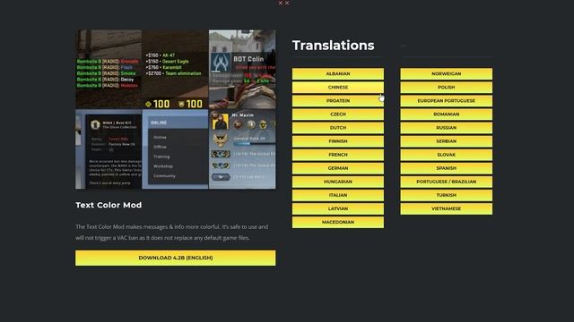 КАК ПОМЕНЯТЬ ШРИФТ И ЕГО ЦВЕТ В КС ГО / МОД ЧТОБЫ ИЗМЕНИТЬ ТЕКСТ и HUD В CS:GO - БЕЗ VAC смотреть онлайн