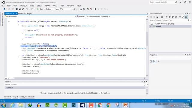098 - Add new worksheet in Excel file in C# смотреть онлайн
