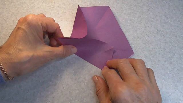Объемная звезда из бумаги. Как сделать звезду оригами. Origami star смотреть онлайн