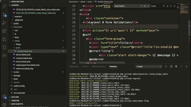 Laravel 8 Sessions & Flash Messages смотреть онлайн