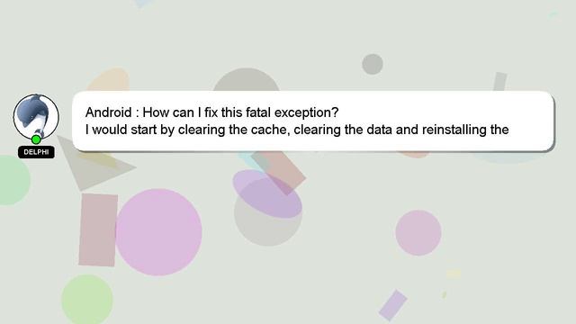 Android : How can I fix this fatal exception? смотреть онлайн