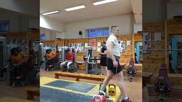 Тренировка гиревика. Толчок по длинному циклу. смотреть онлайн