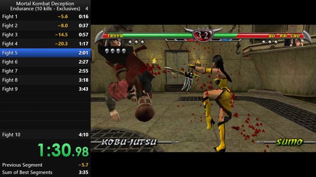 Endurance (10 Kills - Exclusives) in 3:13 | Mortal Kombat Deception Speedrun смотреть онлайн