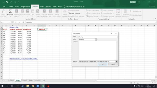Using Offset Function in excel for Dynamic Charts смотреть онлайн