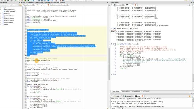 Visualizing weights & intermediate layer outputs of CNN in Keras смотреть онлайн