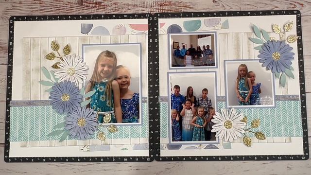Building Embellishment Clusters | Flower Layering and Adding Flip Flaps Scrapbook Layout Idea смотреть онлайн