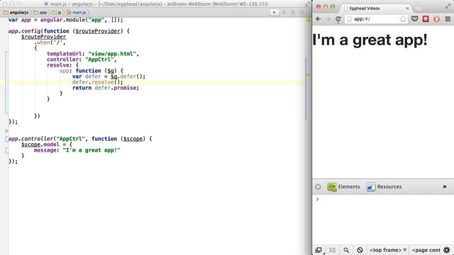 Egghead.io - AngularJS - Resolve смотреть онлайн