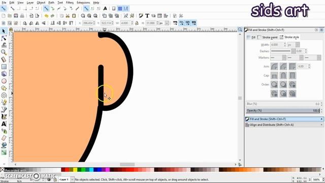 How To Draw Cartoon Vector Avatars - 1 | Inkscape Tutorial смотреть онлайн