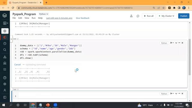 PySpark DataFrame || Pyspark || Python || Pyspark Data Types || Pyspark Schema смотреть онлайн