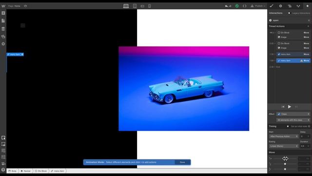 Как сделать анимацию меню в Webflow смотреть онлайн