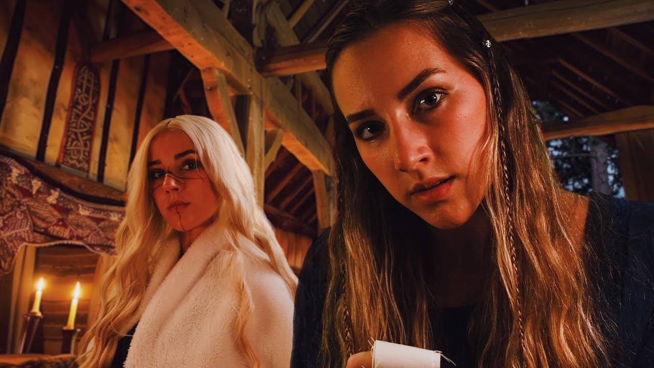 💝 Violet Hour ASMR ~ АСМР Viking Maidens заботятся о вас Village Healing Cottage