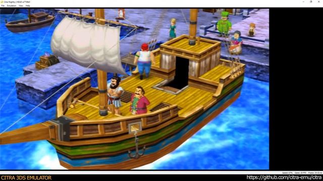 Citra 3DS Emulator - Dragon Quest VII Fragments of the Forgotten Past ingame 1080p (a81536f) смотреть онлайн