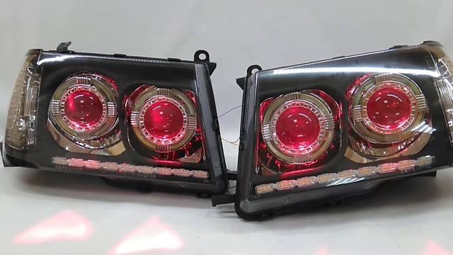 QBiLed Светодиодные тюнинг фары Toyota Land Cruiser 100 смотреть онлайн
