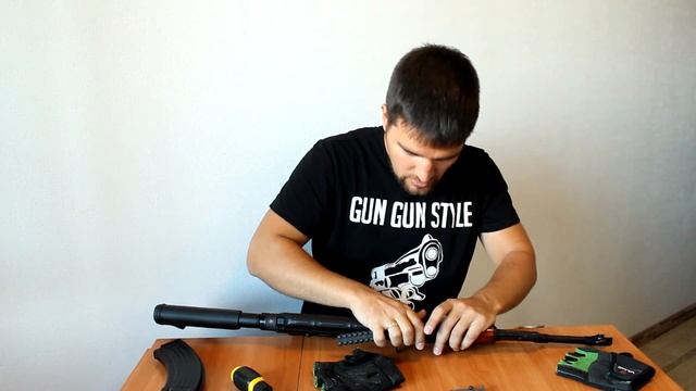 Планка ПАРТИЗАН под оптический прицел для ВПО 136. Тюнинг Калаша смотреть онлайн