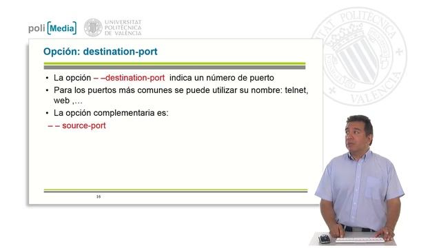 Creación de Reglas de IpTables.© UPV смотреть онлайн