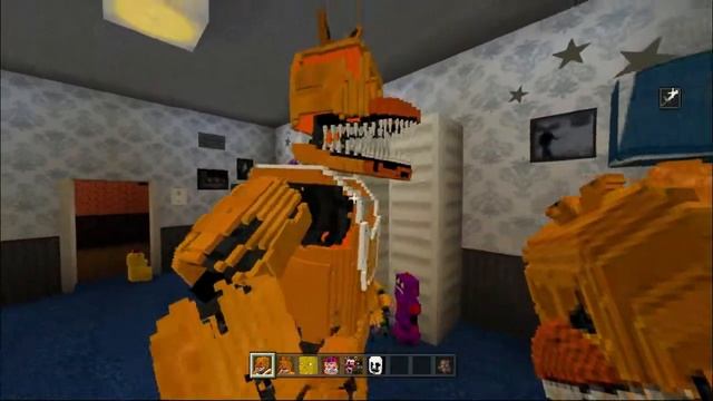 FNAF 4 Addon In Minecraft PE/BE Made By Dany Fox