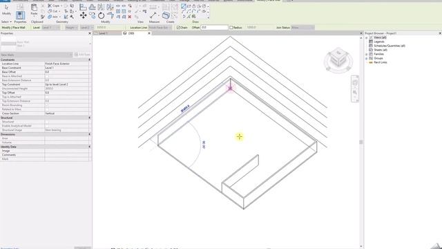 Модель здания в Revit смотреть онлайн