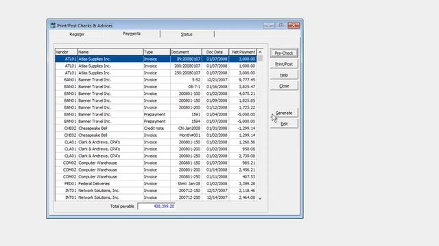 Adagio Payables - System Check Processing смотреть онлайн