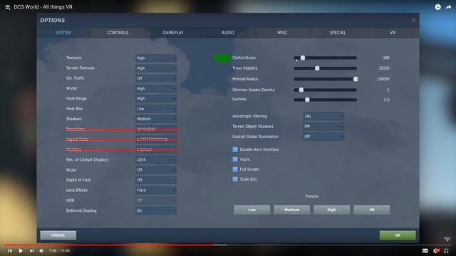 DCS world | Настройки для VR | OBS Studio настройки для стрима или записи в VR смотреть онлайн