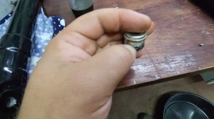 обслуживание переднего тормоза и замена масла в перьях  вилки Yamaha JOG AY 01