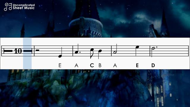 Hedwig's Theme | Sheet Music with Easy Notes for Recorder, Violin | Harry Potter Main Theme смотреть онлайн