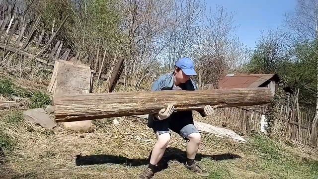Все попытки жима стоя бревна 2.5 м, и жим бревна лежа. смотреть онлайн