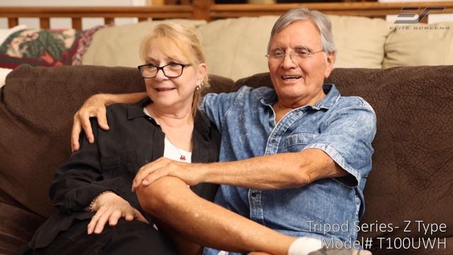 Elite Screens Tripod Series | Portable Projector Screen | T100UWH 100-inch | MaxWhite® 2 Material