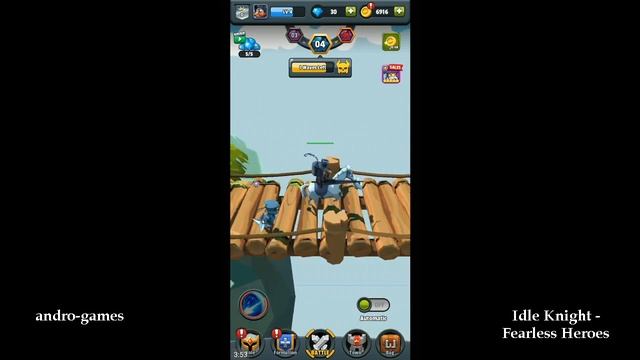 Idle Knight - Fearless Heroes (by Codex7 Games) - rpg game for android - gameplay. смотреть онлайн
