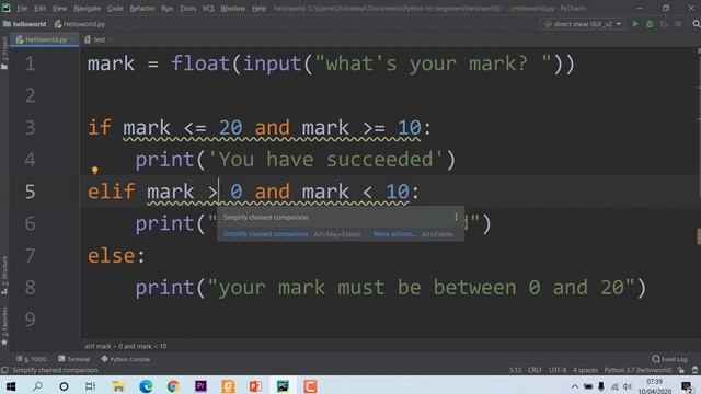 Python statements if, and, or (Part2.1) - Python tutorial for absolute beginners - Engineering смотреть онлайн