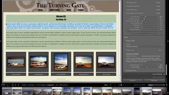 TTG Highslide Gallery Pro Video Manual Chapter 1, Part 5 Site Info pane смотреть онлайн
