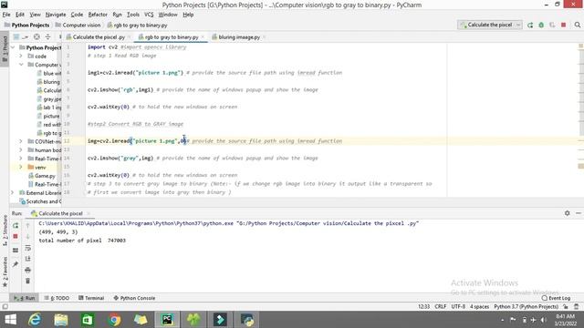 Opencv Operation RGB to GRAY color conversion with python script codding with live example codding смотреть онлайн