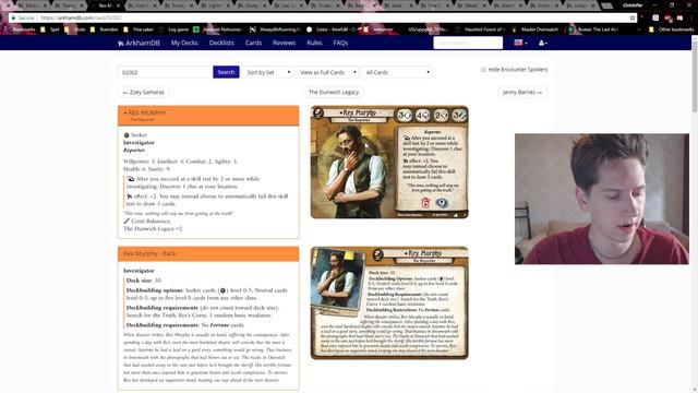 Arkham horror TCG TFA - Guardian player cards first look смотреть онлайн