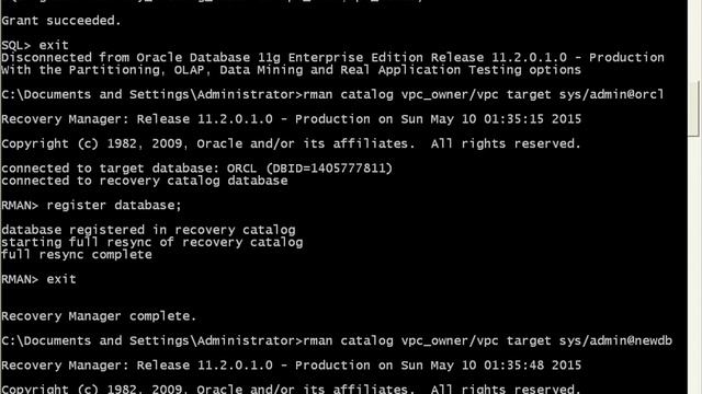 How to Create Virtual Private Catalog (VPC) */ Step By Step */ New feature of 11g смотреть онлайн
