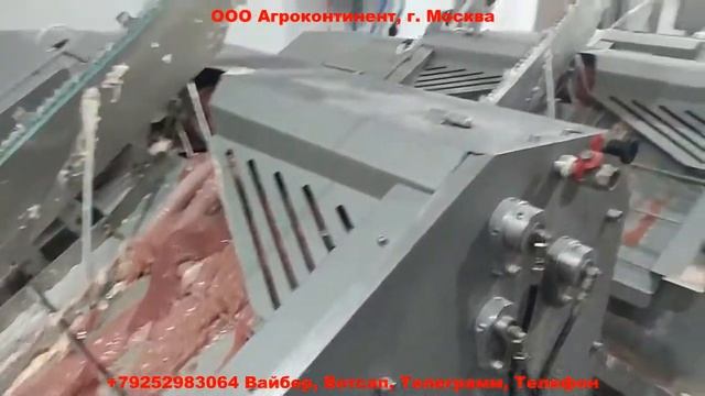 Автоматическая линия на большую производительность, обработка кишок, черевы смотреть онлайн