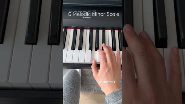 G Melodic Minor Scale Tutorial | Piano Trills #pianotutorial