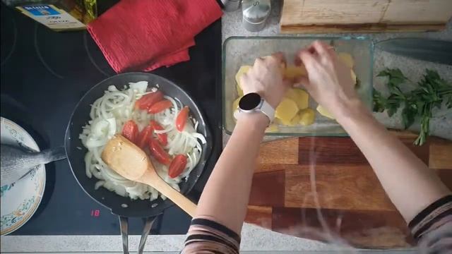 Запеченый дорадо с овощами ?? смотреть онлайн