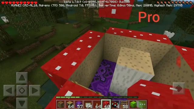 Кто лучше построит дом в грибе? Noob VS Pro, Minecraft смотреть онлайн