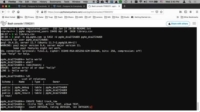PostgreSQL Musical Track Database (CSV) смотреть онлайн