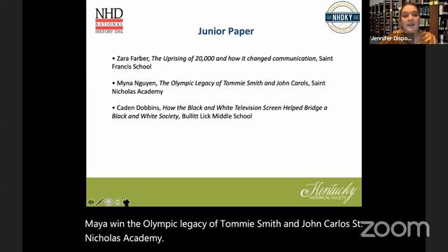 Louisville Regional Contest Awards Ceremony | NHD Ky 2021 смотреть онлайн