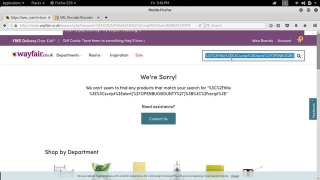 PoC | Bypassing XSS | url encoding | wayfair смотреть онлайн