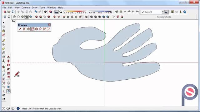 SketchUp - How to use the Freehand Tool смотреть онлайн
