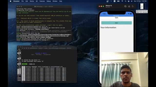 Working with React Native Food Delivery App in Ios смотреть онлайн