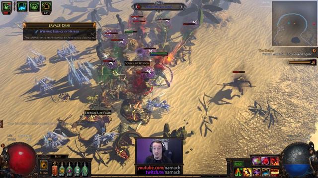 [BETA] Path of Exile: Fall of Oriath 3.0 - #16 - Slayer - Poison setup with new gems & Beach Map смотреть онлайн