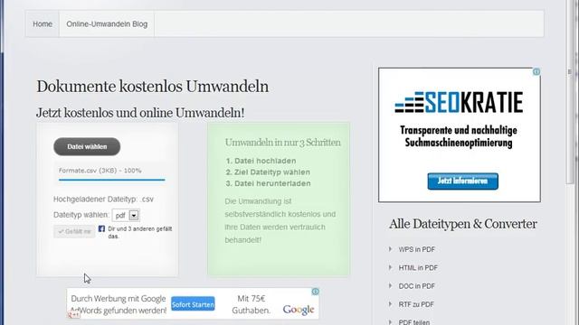 Dokumente einfach online Umwandeln - Anleitung смотреть онлайн